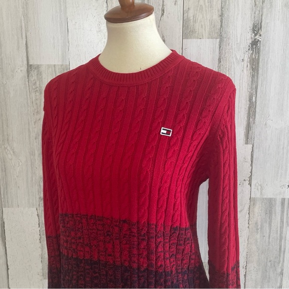 Tommy Hilfiger Ombré Cable Knit Sweater - Picture 7 of 10
